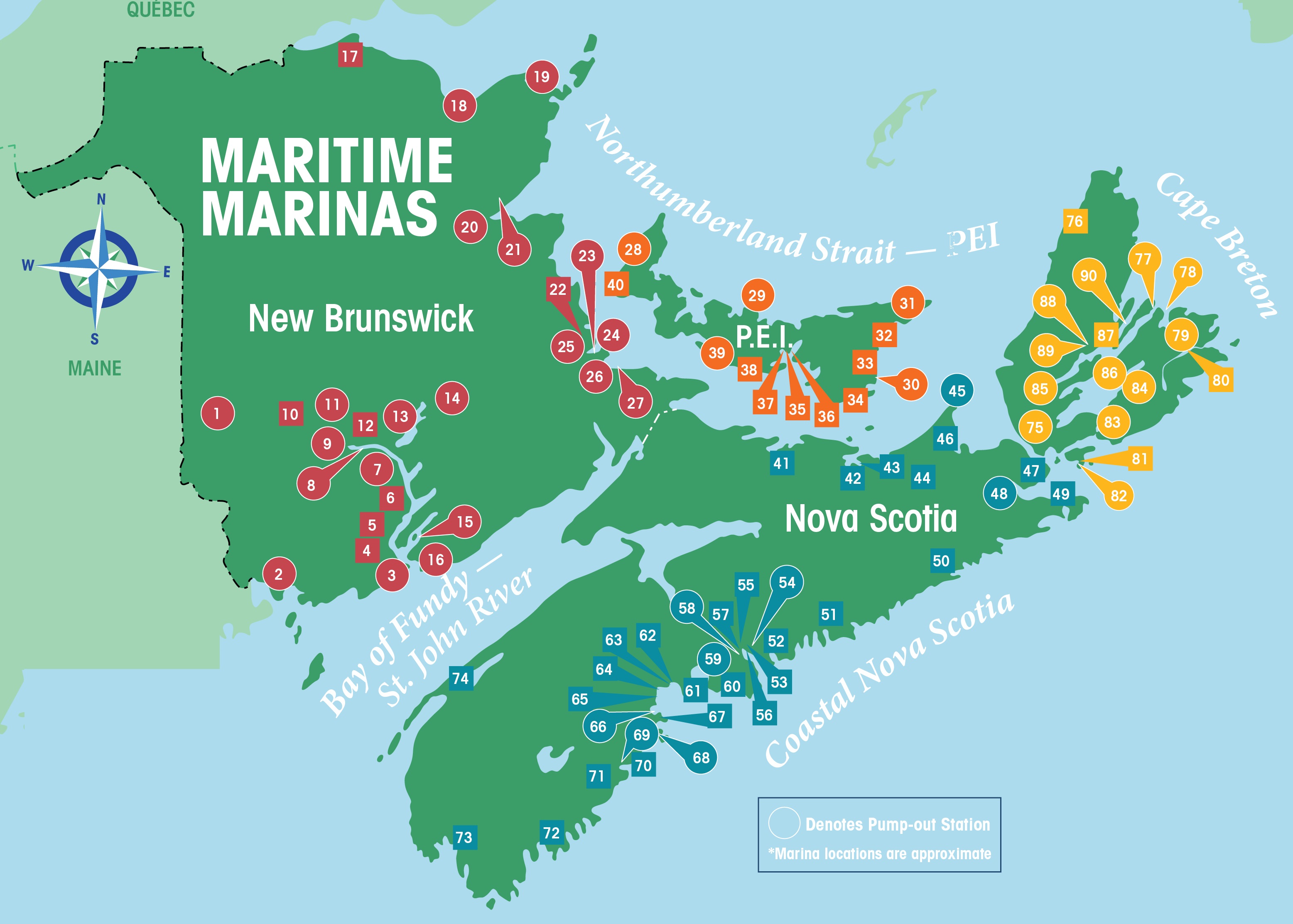 Printable Map Of Maritime Provinces